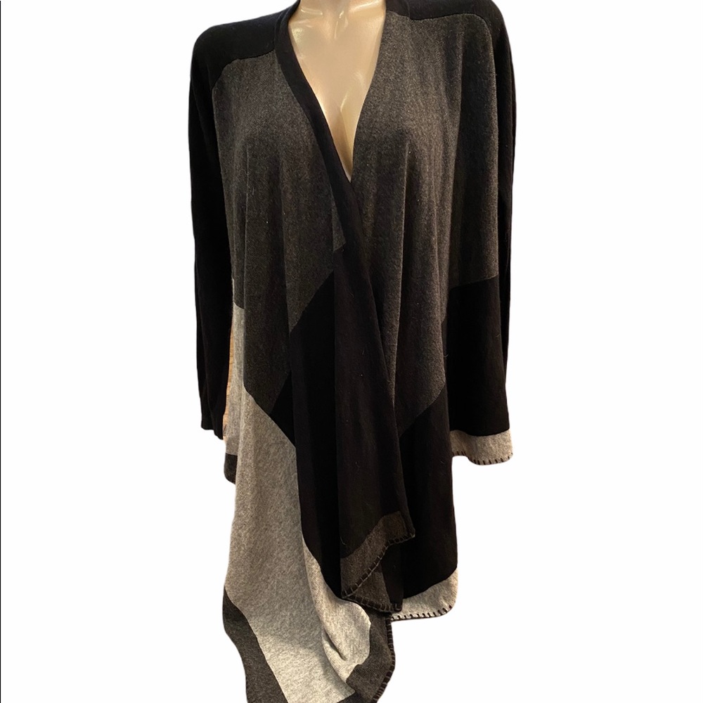 CLICHE Color Block Waterfall Cascading Sweater - Picture 2 of 6